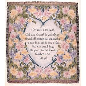  God Made Grandmas Tapestry Throw WT TPM837