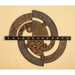 Abstract Metal Wall Art Deco Hanging Sculpture:  Home 