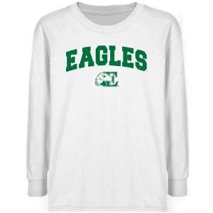 Eastern Michigan Eagles Youth White Logo Arch T shirt   