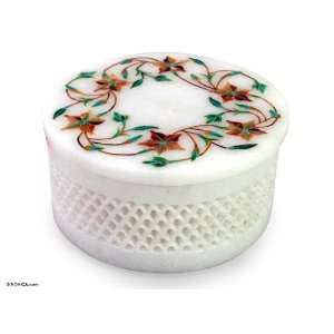  Marble inlay jewelry box, Mughal Garland Home & Kitchen