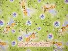   Tinker Bell Peter Pan Tink Fairy Tinkerbell Green Cotton Fabric BTY