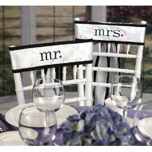  Together Mr & Mrs Chair Sashes 