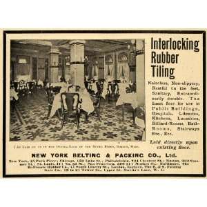   Rubber Tiling Hotel Essex Belting   Original Print Ad: Home & Kitchen