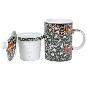  Tea Stop   Black Chrysanthemum Infuser Mug Kitchen 