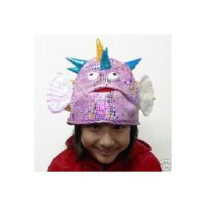    Novelty Crazy Iridescent Spiked Fish Costume Hat Toys & Games