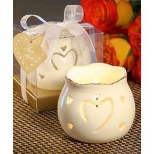 Heart Design Candle Holder Wedding Party Favors Set of 30:  