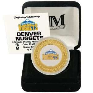  Denver Nuggets 24Kt Gold Team Mint Coin