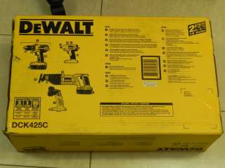 DeWalt DC K425C, 18 Volt 4 Tool Compact Combo Kit, DC720, DW908, DW938 