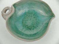Vintage Stangl Art Pottery Green Leaf Bowl Dish #3787  