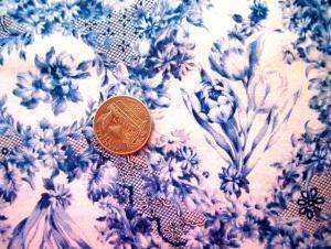 100% cotton BEAUTIFUL WHITE/BLUE IRIS quilt fabric BTY  