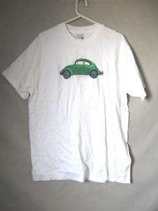 v2465 Polar Creep VW Bug T Shirt Ladies L Gently Used  