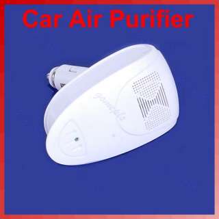 White Auto Car Fresh Air Purifier Oxygen Bar Ionizer New  