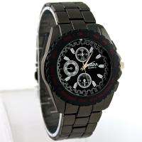   Cool Black Stylish Gentlmen Mens Quartz Wrist Watch, Z105  