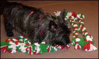Handmade Braided Fleece Rope Dog Tug Toy Over 20 Long  