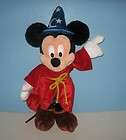 22 Disney Mickey Mouse Sorcerer Stuffed Plush Theme Park Edition