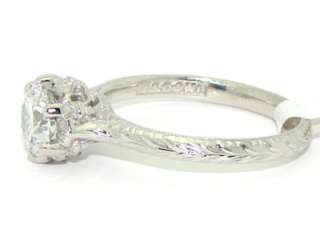 Plat GIA 1ct D SI Diamond Tacori Engagement Ring HT3001  