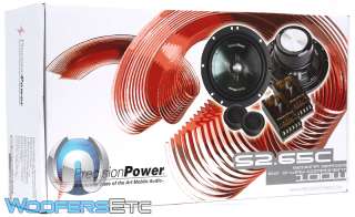 S2.65C PRECISION POWER 6.5 PPI 2 WAY COMPONENT SPEAKERS TWEETERS 