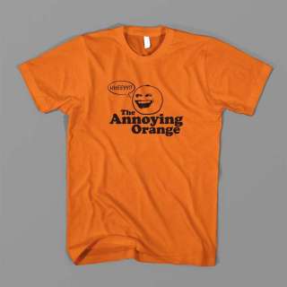 THE ANNOYING ORANGE HEY APPLE FUNNY VINTAGE KNIFE TEE FRUIT COLLEGE T 