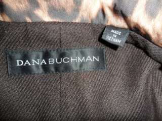 Dana Buchman wool lined trench LARGE  