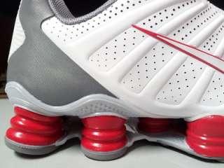 488313 116] Mens Nike Shox TL3 III Metallic Platinum Sport Red Cool 