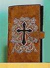   CROSS ~ Leather Cowgirl TRAVEL BIBLE Cover ~ includes New Testament
