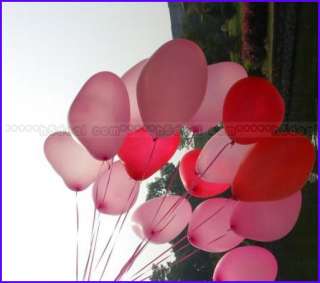 100PCS Red 12 Heart Latex Wedding Celebration Balloon J  