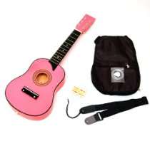Cheap Monday Shop   Rosa Kindergitarre ab 3 Jahre mit Gurt und Tasche