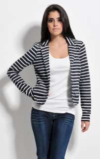   SAILOR Blau weiß gestreifter Jersey Blazer: .de: Bekleidung