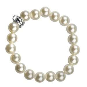    Armband mit weißen Perlen Charms Anhänger für Charm Bettelarmband
