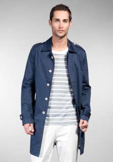SHADES OF GREY BY MICAH COHEN Flasher Raincoat in Midnight Blue at 