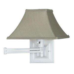   White Kingston Swing Arm Pin Up Lamp 2846240410 at The Home Depot