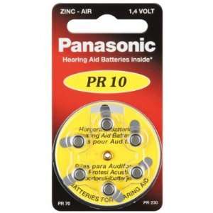 Hörgeräte Knopfzelle V10/PR70/PR10L/PR230H Panasonic Batterie 6 Stk 