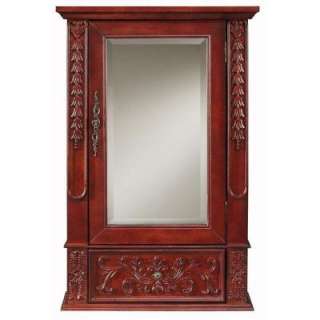   Mirrored Wall Cabinet in Antique Cherry 0107110120 at The Home Depot