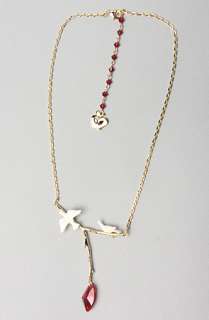 Disney Couture Jewelry The Snow White Dove Necklace in Gold 
