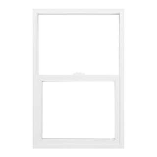   Hung Vinyl Window, 30 in. x 60 in., White, with LowE Glass and Screen