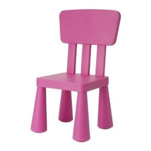 IKEA Kinderstuhl MAMMUT Kindermöbel Stuhl in PINK ROSA unverwüstlich 