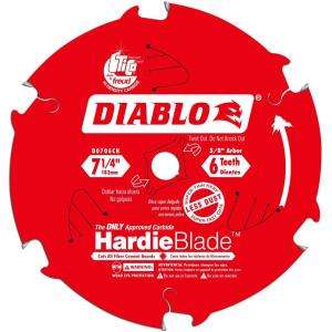  Tooth Carbide Hardie Circular Saw Blade D0706CH at The Home Depot