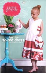 HIGH TEA SOIREE DRESS by Carina Gardner Pattern Girls Sz 2T 8  