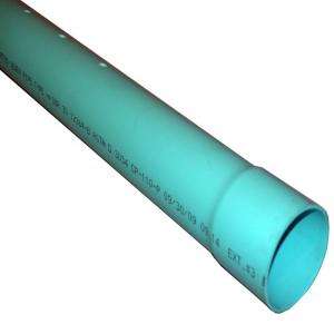 Charlotte Pipe 4 in. x 10 ft. PVC Perforated Sewer Pipe S/M 06004P 
