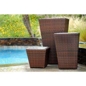 RST Outdoor Woven PE Rattan 3 Pc Planter Set OP PEPS03 at The Home 