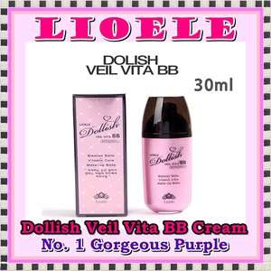 LIOELE Dollish Veil Vita BB Cream #1 Gorgeous Purple 30ML + FREE GIFT 