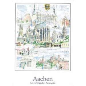 Kunstdruck Poster Robert C. Rore Aachen 50 x 70  Küche 
