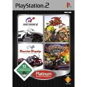 PS2 Quattro Platinum Pack (Gran Turismo 4 + Jak and Daxter + Tourist 