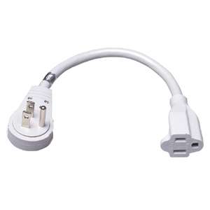 Inland Flat Plug Power Strip Cord Adaptor 