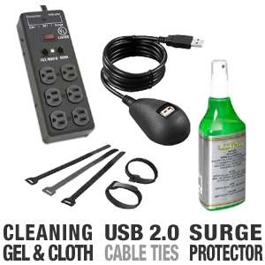 Ultra PC Essentials Bundle   Surge Protector, Screen Cleaning Gel and 