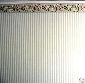Dollhouse Miniature Wallpaper,Magnolia Stripe,629C  