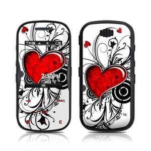 Samsung Trance U490 Skin Cover Case Decal Red Hearts  