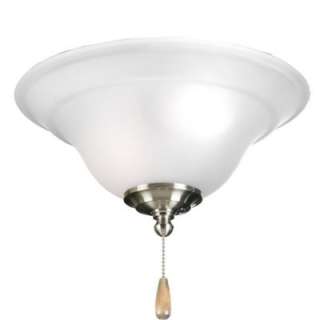   Brushed Nickel 3 Light Ceiling Fan Light P2628 09 at The Home Depot