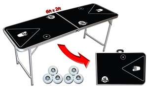 Foot Beer Pong Table   Perfect Size for Dorm Rooms, Tailgates, Keg 