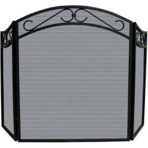 UniFlame 3 Panel Fireplace Screen S 1088 at The Home Depot